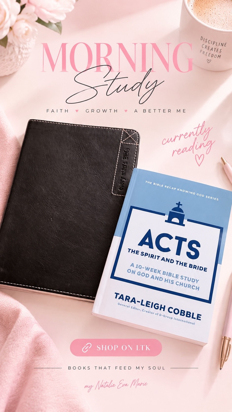 My morning study books! I just started this new study guide on ACTS 🙏🏽

#LTKselfcare #LTKU #LTKmorningroutine