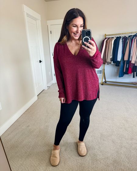 Holiday outfit for casual at home events! Shimmer tunic sweater tts, L // Leggings tts, L

Use code RYANNE10 for 10% off gibsonlook 

#LTKHoliday #LTKSeasonal #LTKmidsize