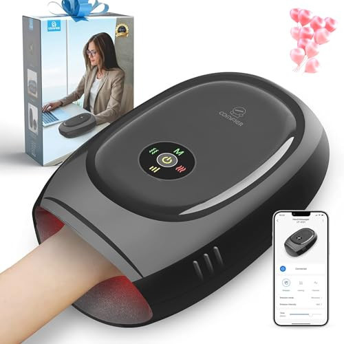 COMFIER Smart Hand Massager Machine,APP Control,Hand Massage with Heat and Compression,Massager for Arthristis,Carpal Tunnel,Hand Wrist Finger Massager,3 Heat Levels&3 Intensities,Gifts for Women,Men | Amazon (US)