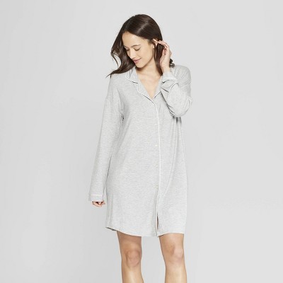 Women's Beautifully Soft Notch Collar NightGown - Stars Above | Target
