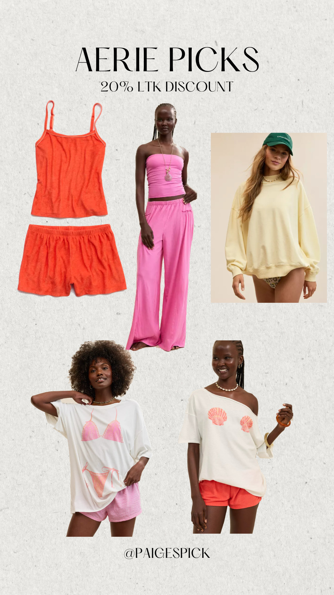 If you’re looking for beachy & coastal loungwear, check out @Aerie they’re currently running a sale with LTK - use code LTKAERIE20 for 20% off ✨

#LTKtravel #LTKswimwear #LTKsummer