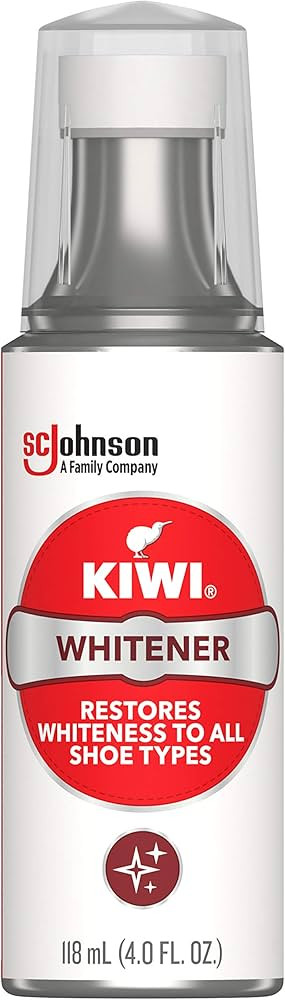 KIWI Shoe Whitener | For Leather, Vinyl, Canvas, Nylon and More | 4 Fl Oz | Includes Sponge Appli... | Amazon (US)