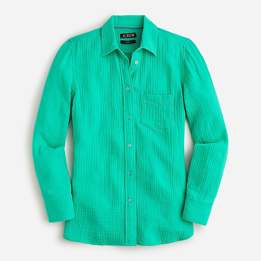 Classic-fit double-gauze shirt | J. Crew US