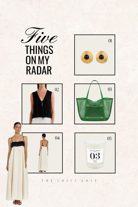 Five things I’m itching to buy 👀

1. Gap earrings 
2. Amazon vest 
3. Summer tote (only $13 and comes in several colors) 
4. Linen maxi dress 
5. Vegetable wax candle with a natural wick made from braided cotton that wonderfully diffuses fragrance into your home 

#amazon #dissh #nordstrom #gap #amazonfashion dress candle earrings  vest linen maxi dress y2k home interior style summer fashion decor 

#LTKItBag #LTKStyleTip #LTKHome