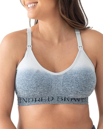 Kindred Bravely Sublime Nursing Sports Bras for Breastfeeding, Soft & Stretchy Maternity Bra (Ombre Storm, Medium) | Amazon (US)