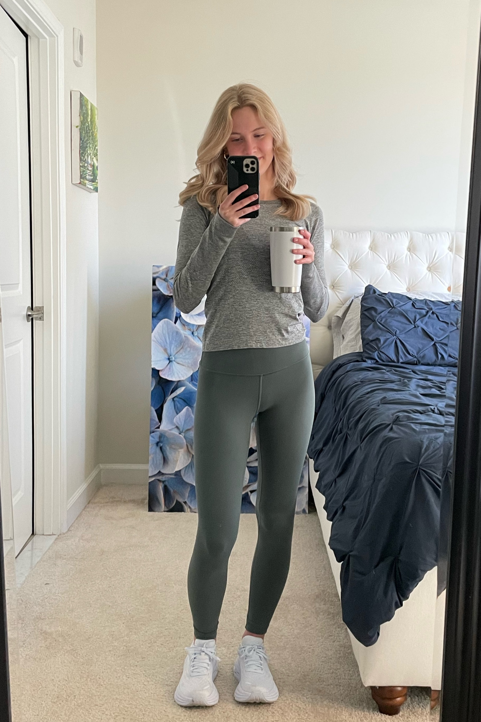 Size 4 in sports bra, long sleeve, & leggings
Size 6 in sneakers
#lululemon #hokas #workout #athleticwear #athleisure #LTKfit 

#LTKSpringSale #LTKfitness #LTKSeasonal