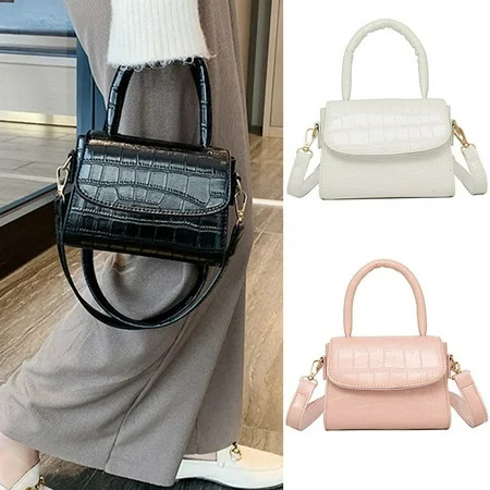 New Arrival Casual Small Square Bags Shoulder Messenger Bag Stone pattern Mobile Phone Bag Women Pra | Walmart (US)