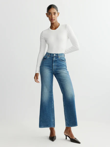 Hepburn Wide Leg Petite High Rise 25" Jeans | Driggs | DL 1961 Women