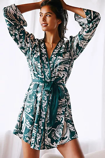 By Anthropologie Embroidered Robe | Anthropologie (US)