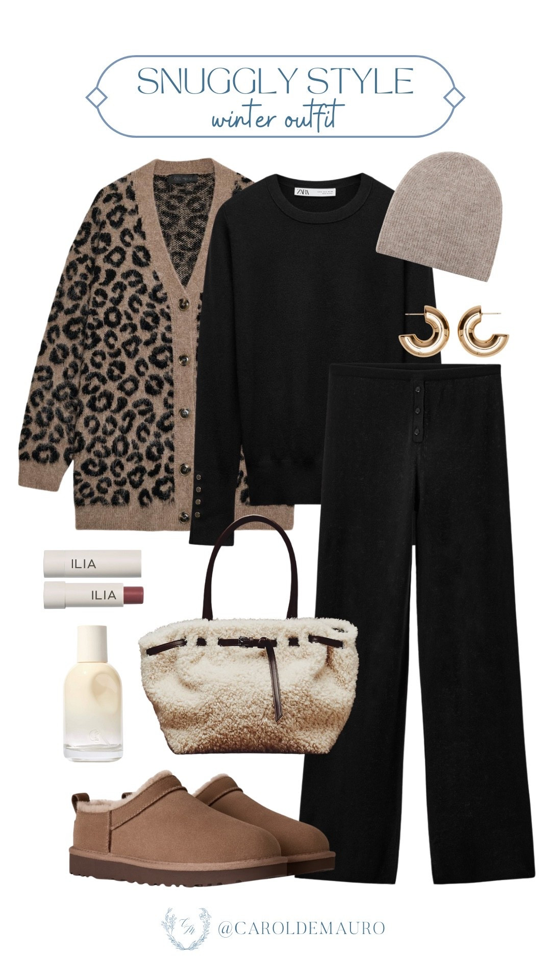 Throw on these comfortable black trousers and cozy slippers, grab your fuzzy tote, and you’re out the door looking perfectly put together. It’s the kind of "snuggly style" you’ll want to repeat all week.

cozy outfit, winter outfit, closet staple, lounge wear, errands day, fashion accessories, beauty finds, shoe inspo

#LTKFindsUnder50 #LTKSeasonal #LTKU