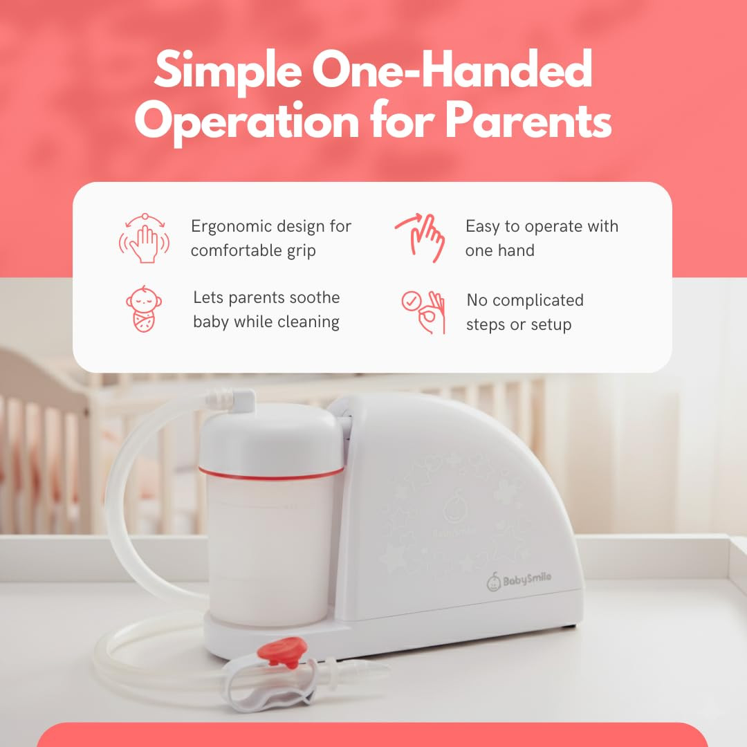 BabySmile – Baby Nasal Aspirator for S-504 Models | BPA-Free Electric Nose Cleaner for Mucus, S... | Amazon (US)