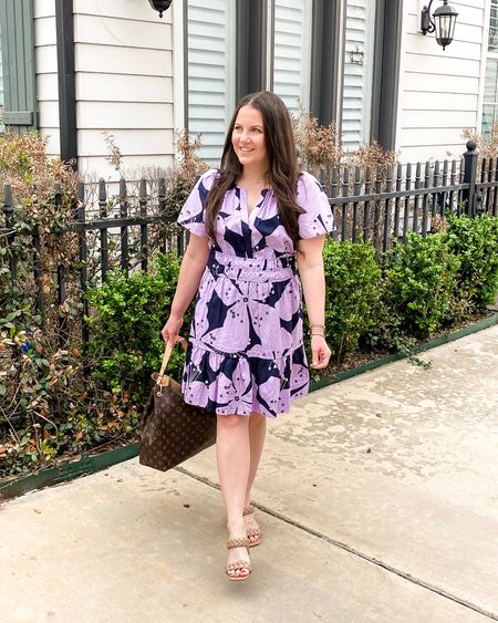 Floral print dress / spring dresses / short sleeve dress / braided heeled sandals / spring sale anthologie / work wear 

#LTKSeasonal #LTKSpringSale #LTKworkwear