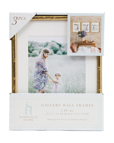 3pk 11x14 Matted To 8x10 Metallic Wall Portrait Frame Set | TJ Maxx