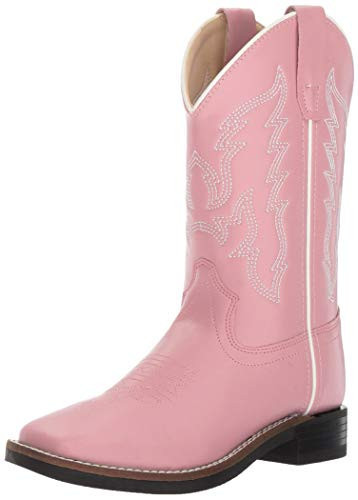 Old West Kids Boots Girl's Square Toe Leatherette (Toddler/Little Kid), Size: 11.5, Width: D (VB9131-11.5-D) | Amazon (US)