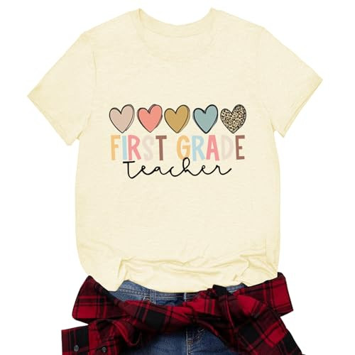 First Grade Teacher Shirt for Women:1St Grade Teacher Shirts Tees Tops | Amazon (US)
