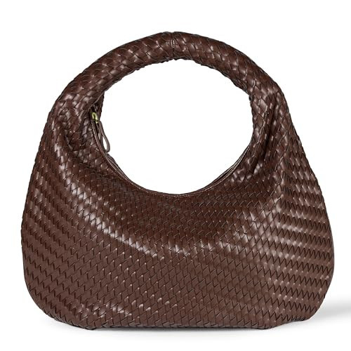 Amazon Essentials Women's Woven Shoulder Bag, Brown | Amazon (US)