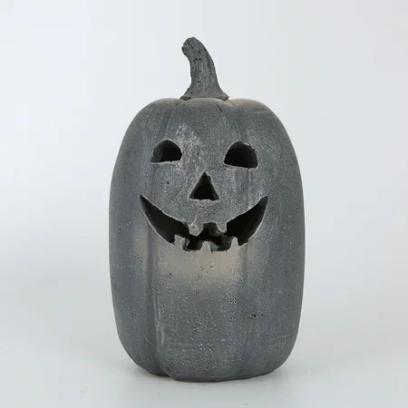 2025 Fall Decor - Halloween Decorations - Handmade Resin Terracotta Pumpkin Jack O' Lantern Outdoor Indoor -Cute Halloween Farmhouse Autumn Festival Decoration for Home Table Porch Mantel Front Door | Walmart (US)