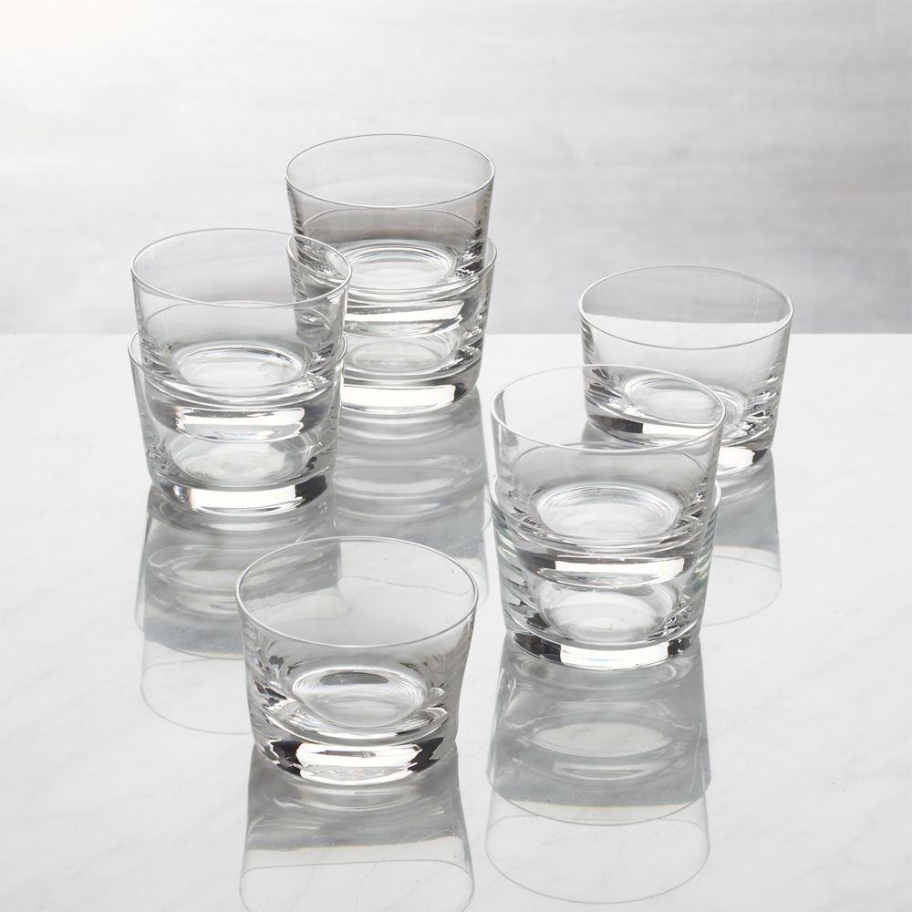 Bitty Bite Short Glasses, Set of 8 | Crate & Barrel