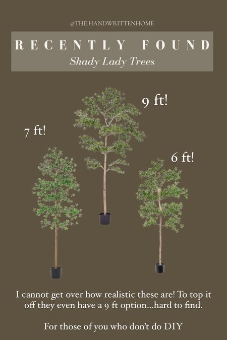 Faux shady lady trees! 3 sizes (9 ft, 7 ft, and 6 ft)

These are so realistic and would be the perfect fit to any room!

Black olive tree
Artificial tree
Amber interiors 
McGee
Faux olive tree
9 ft tree

#LTKSaleAlert #LTKHome #LTKStyleTip