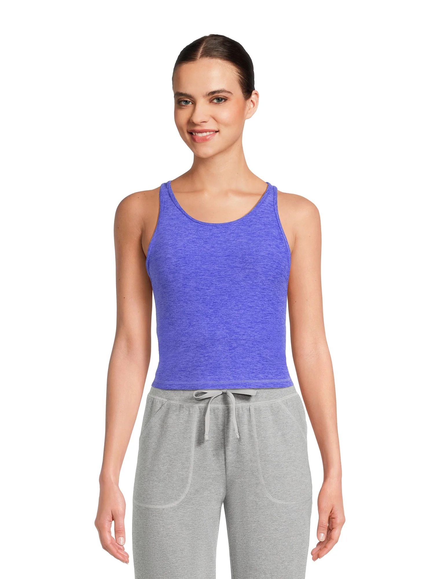 Athletic Works Women's ButterCore Soft Cropped Tank Top, Sizes XS-XXXL | Walmart (US)