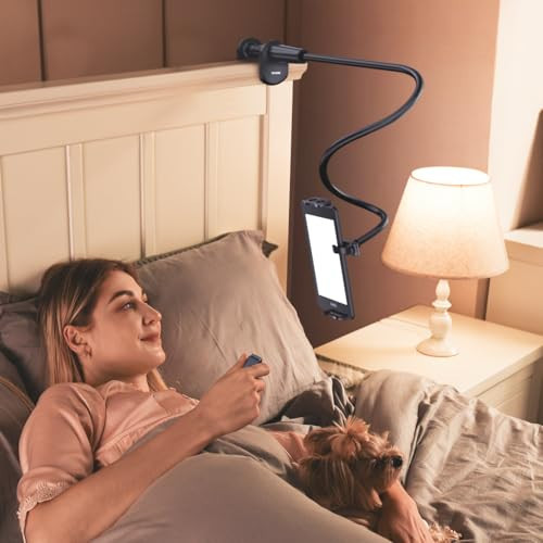 Gooseneck Tablet Holder with Page Turner for Kindle Reading in Bed: Adjustable Desk Bedside Lazy Arm Stand for Kindle Accessories | Gifts for Reading Enthusiast | Amazon (US)