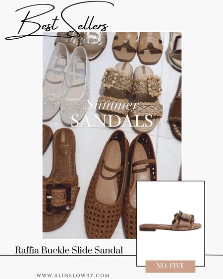 Best seller of this week - top five - ráfia buckle slide sandal for this summer 

#LTKU #LTKSeasonal #LTKShoeCrush