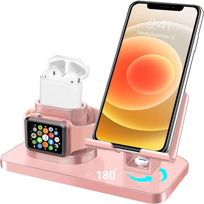 BENTOBEN 3 in 1 Charging Stand for Apple Watch Series 5/4/3/2, Airpods 2/1, Compatible with iPhon... | Amazon (US)