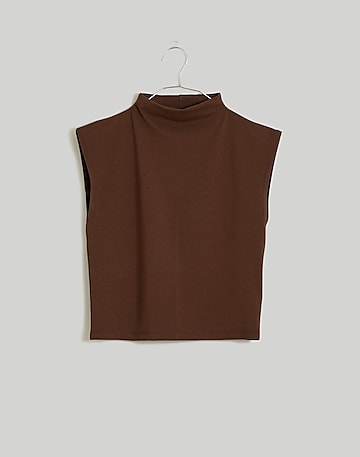 Funnelneck Cropped Muscle Tee | Madewell