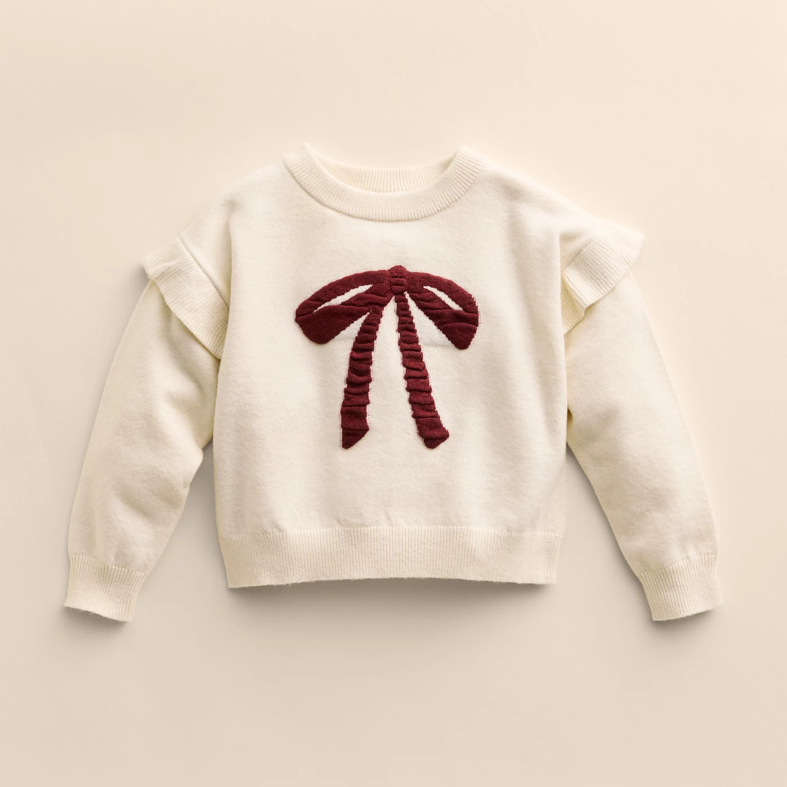 Baby & Toddler Girl Little Co. by Lauren Conrad Ruffle Sleeve Sweater | Kohl's