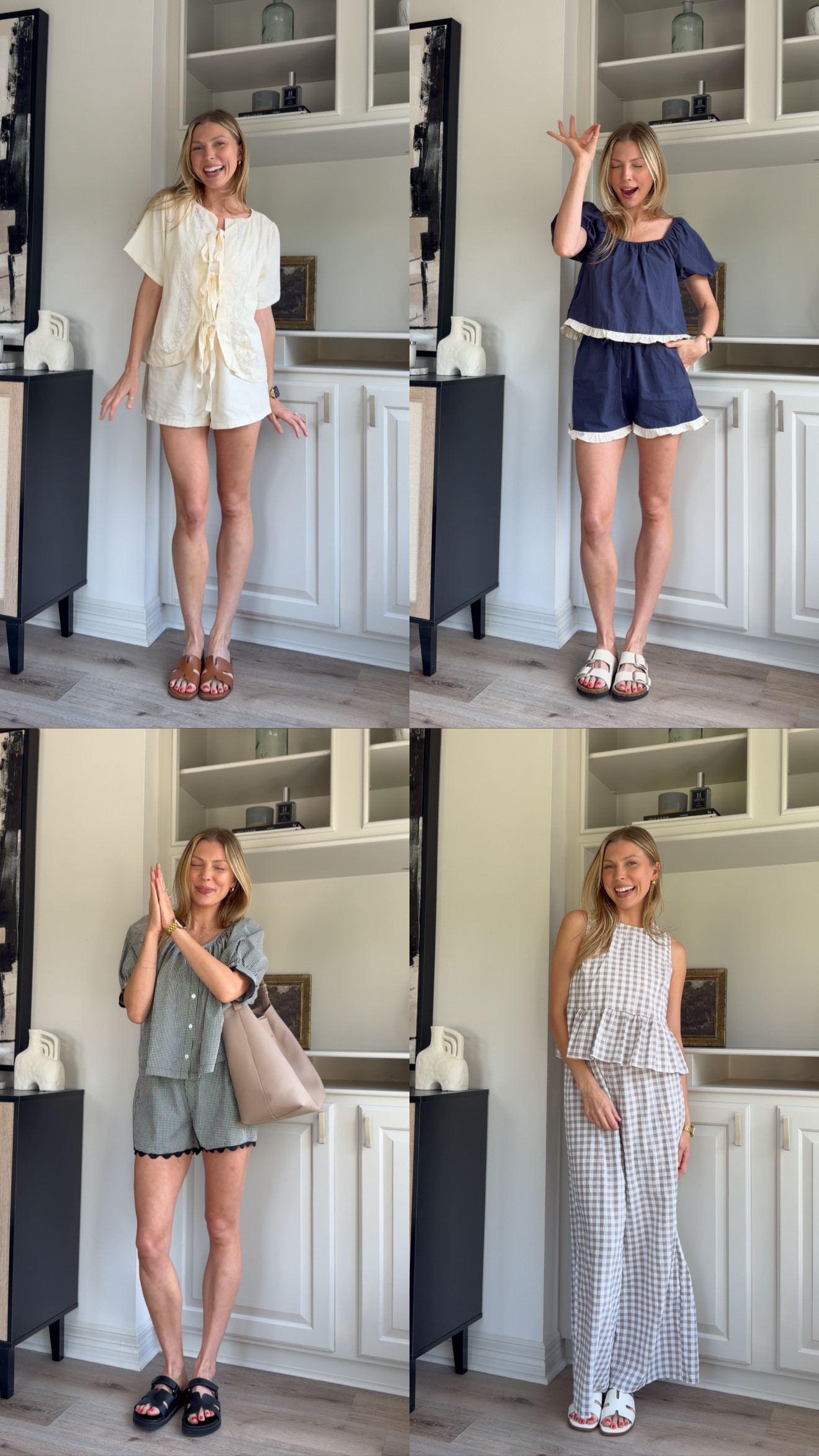 Nursing friendly matching sets!! Size S in the first 3 and medium in the pants!
 

 #LTKootd