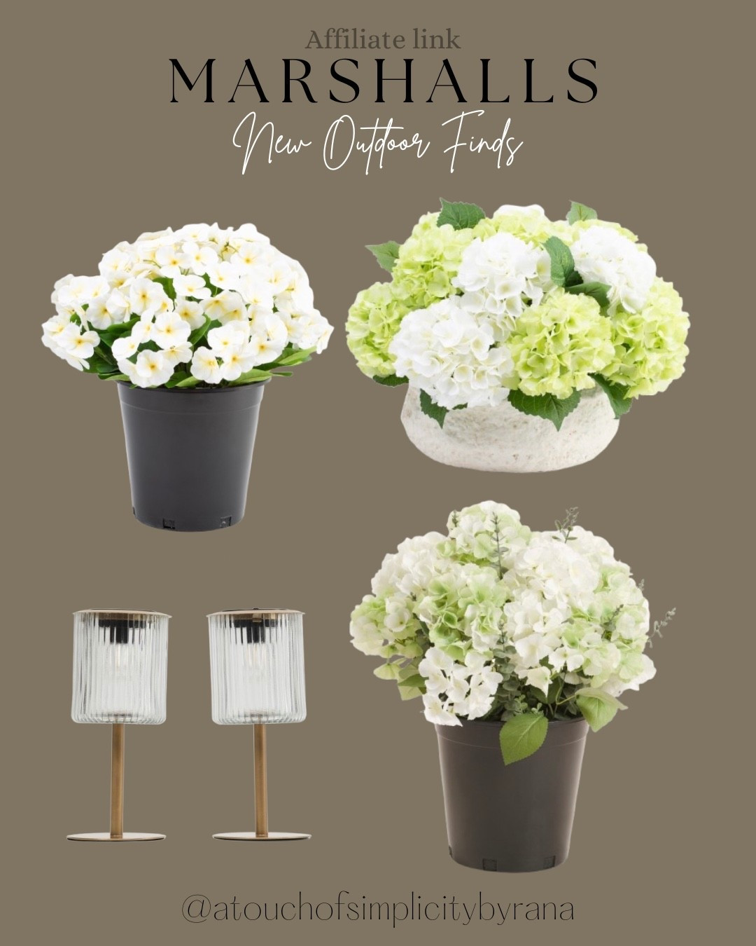 Loving those new outdoor finds from @Marshalls! Those faux florals are just so Pretty! 

Outdoor safe, faux hydrangea, faux hydrangea, faux florals, faux outdoor florals, solar table lamp set, Marshalls finds, outdoor decor, outdoor finds, front porch, front porch decor 


#LTKSeasonal #LTKHome