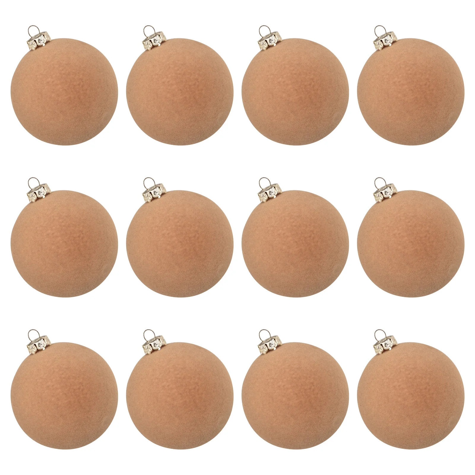 Juego de 12 Adornos Navideños de Terciopelo Burdeos Elegantes Decoraciones Navideñas para Decor... | Walmart (US)