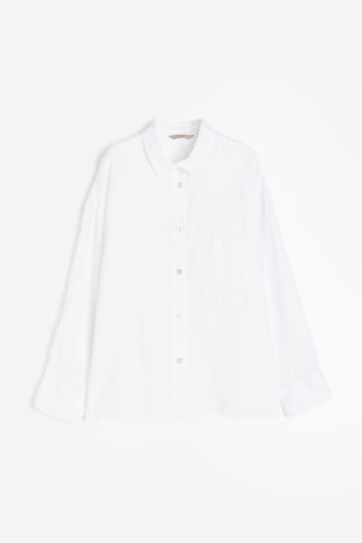 Oversized linen shirt | H&M (UK, MY, IN, SG, PH, TW, HK)