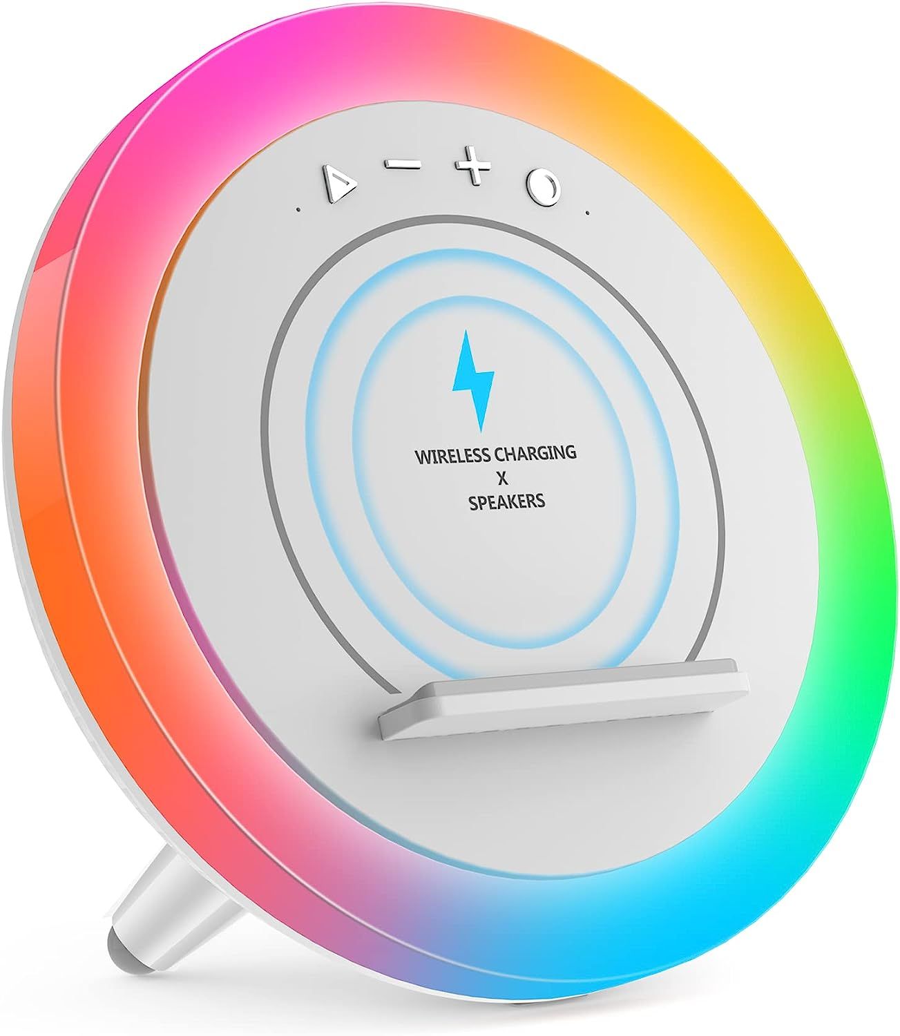 Bluetooth Speaker Night Lights, Wireless Charging Kids Speaker, Color Changing Modern Bluetooth L... | Amazon (US)