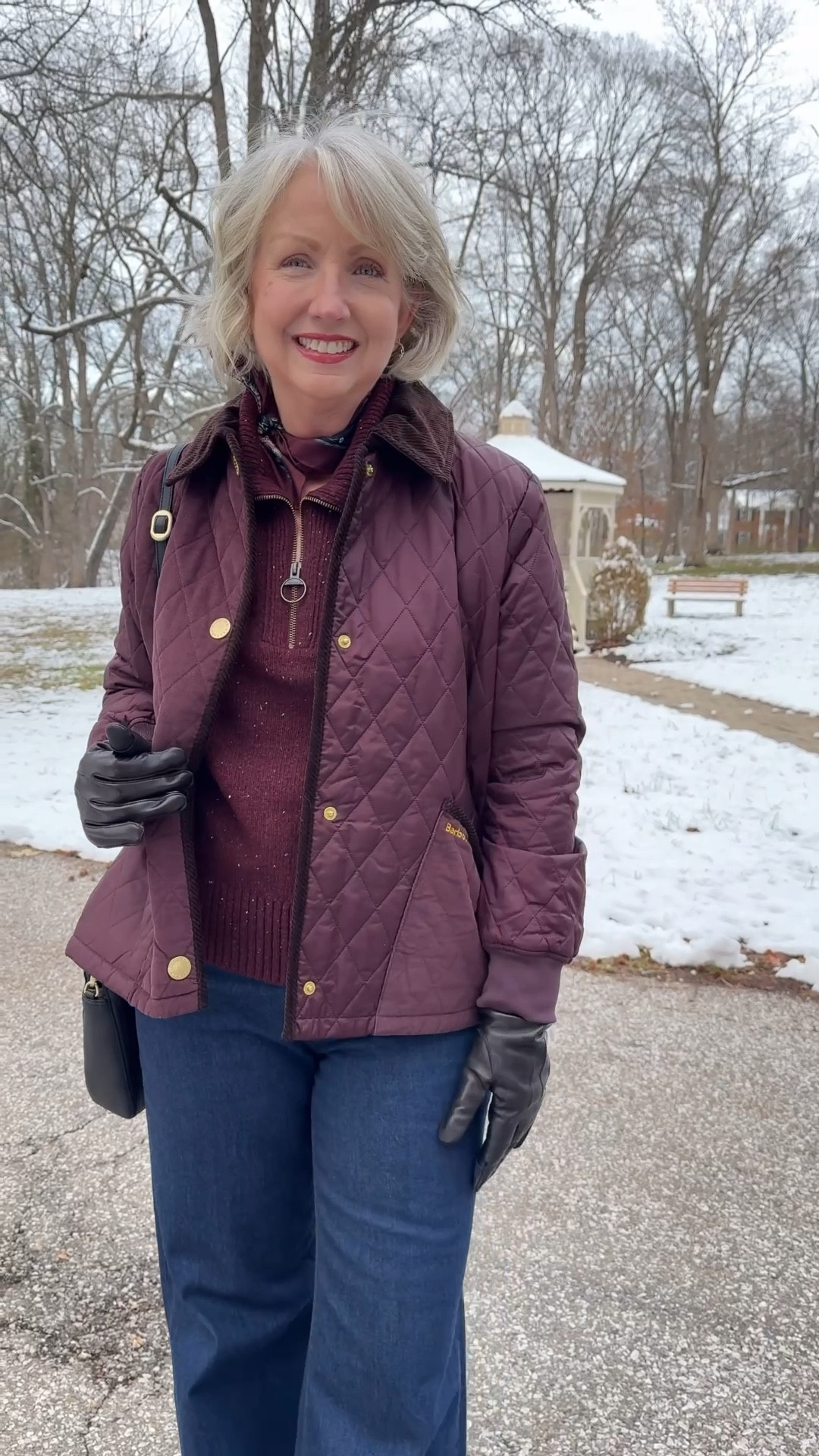 I am so cozy in this Barbour half-zip sweater and barn jacket. Embracing the snowy weather is a challenge and that’s why I have to choose classic warm looks. 

#LTKootd #LTKGiftGuide #LTKHoliday