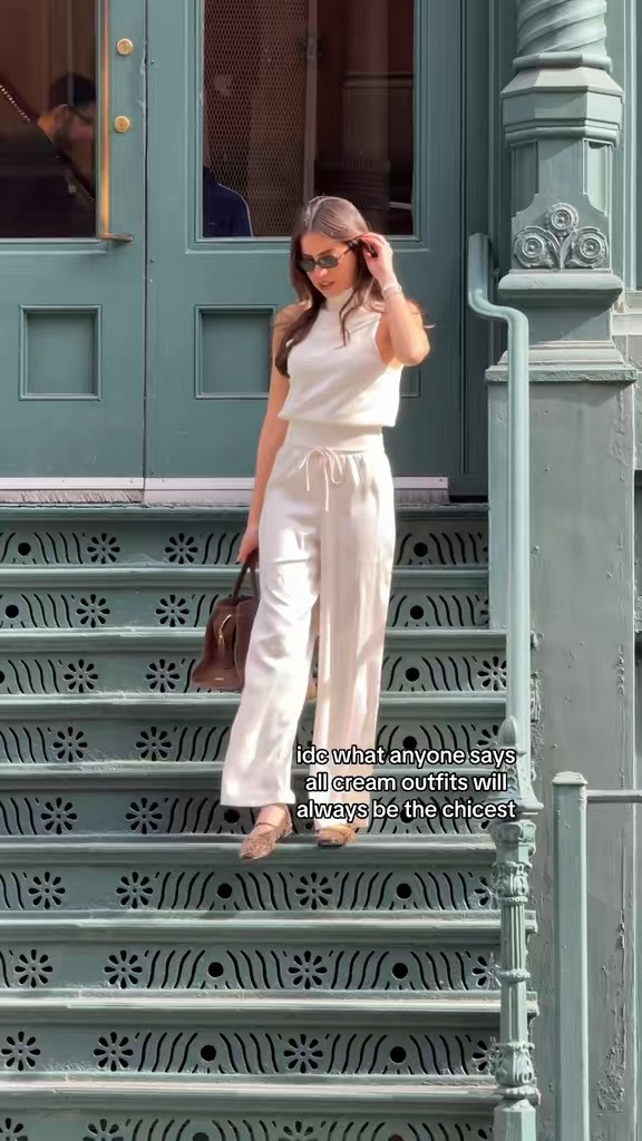 Carolyn Bessette inspired outfit 🤍 all cream outfits will always be the chicest! 

 #LTKgrwm #LTKootd #LTKSeasonal