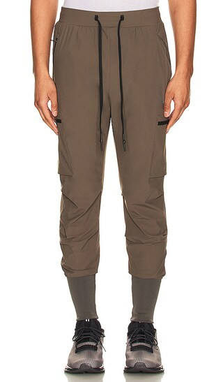 Tetra-lite Inlay Pocket High Rib Jogger in Deep Taupe | Revolve Clothing (Global)