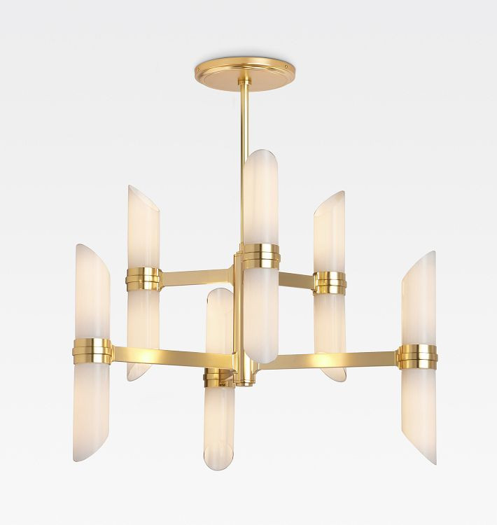 Lundquist Double Tier Chandelier, 36" Width | Rejuvenation