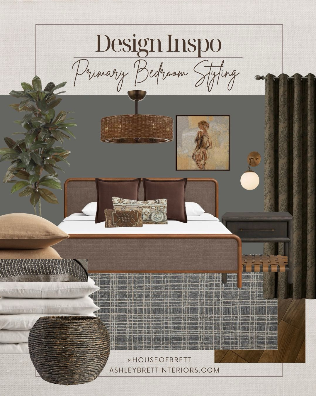 Which area rug are you going with in this primary bedroom design? 1, 2, or 3?

#LTKHome