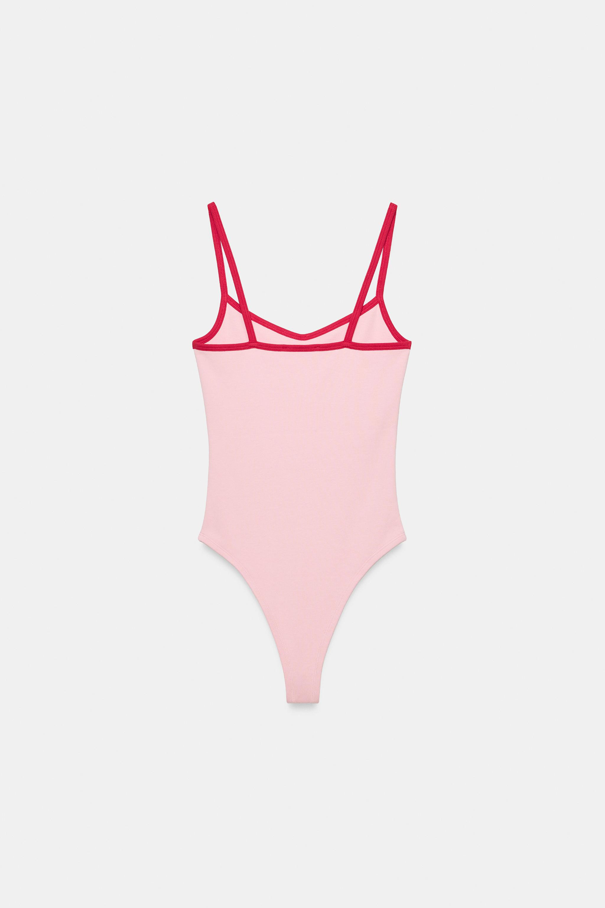 CONTRAST TRIM BODYSUIT | Zara US