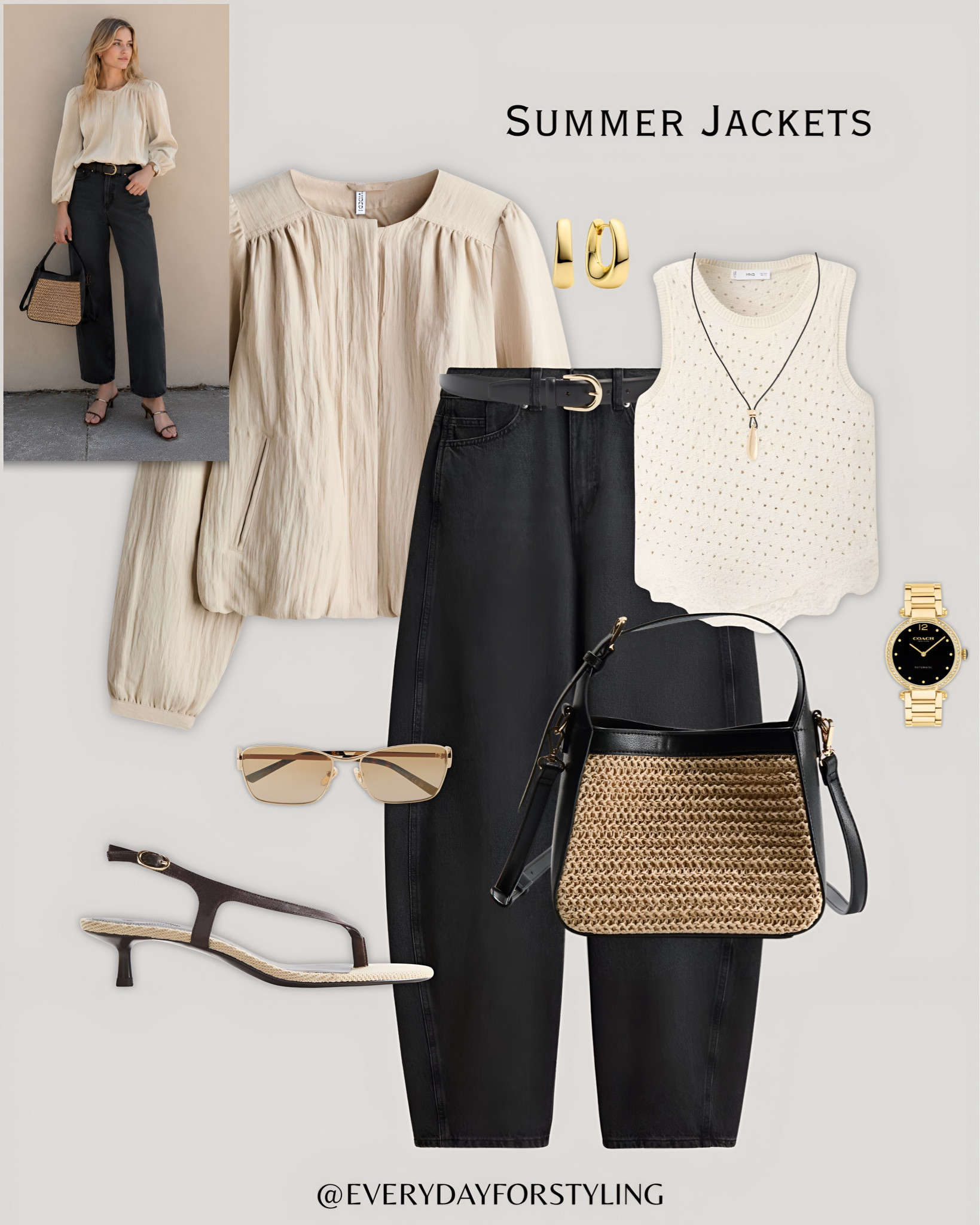 Cream puff jacket, knit vest and black jeans — soft, minimal and perfectly put together 🥟

H&M summer jacket outfits, how to style summer jackets, H&M embroidered jacket look, burgundy bomber outfit, cream jacket outfit women, summer jacket styling 2026, H&M fashion finds 2026, lightweight jacket outfit ideas, chic summer jacket looks, elevated H&M outfits, quiet luxury jacket style, affordable summer layering, jacket and jeans outfit women, European summer jacket style, everydayforstyling

#HMJacketStyle, #SummerJacketOutfits, #hmNewIn, #SummerOutfitIdeas, #ChicJacketLooks2026​​​​​​​​​​​​​​​​


#LTKSeasonal #LTKTravel #LTKootd