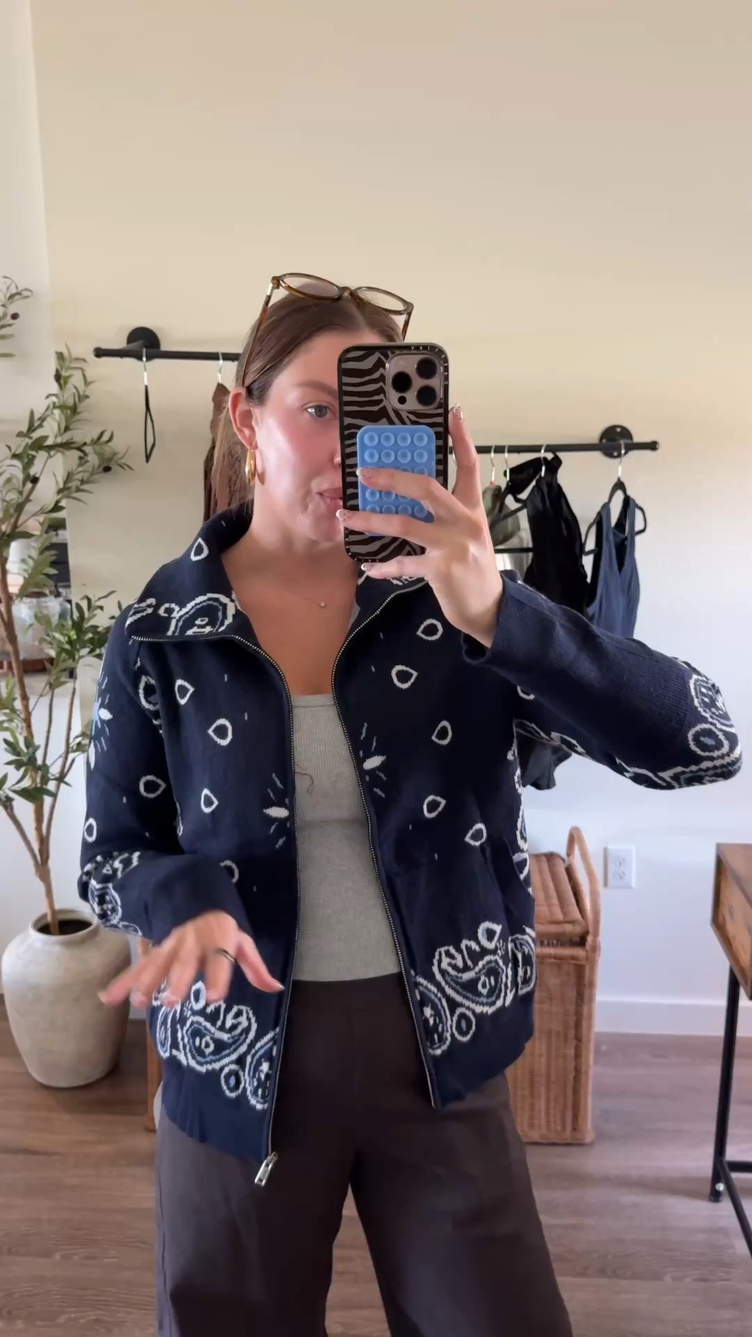Amazon bandana jacket! I’m wearing a large!