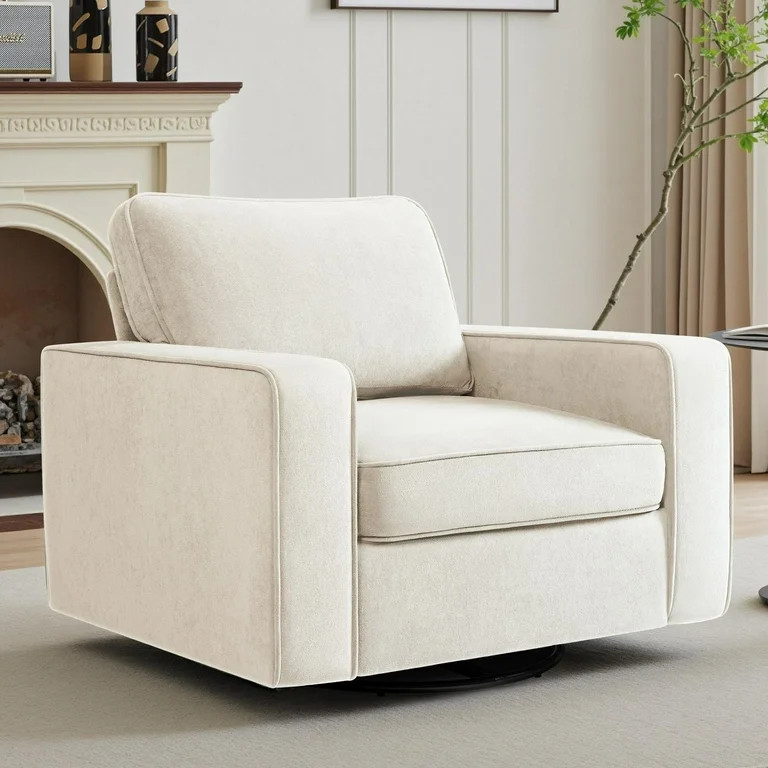 COOLHUT 360\u00b0 Swivel Accent Chair Set of 1, 36.2" Wide Accent Chair Armchair, Comfy Upholster... | Walmart (US)