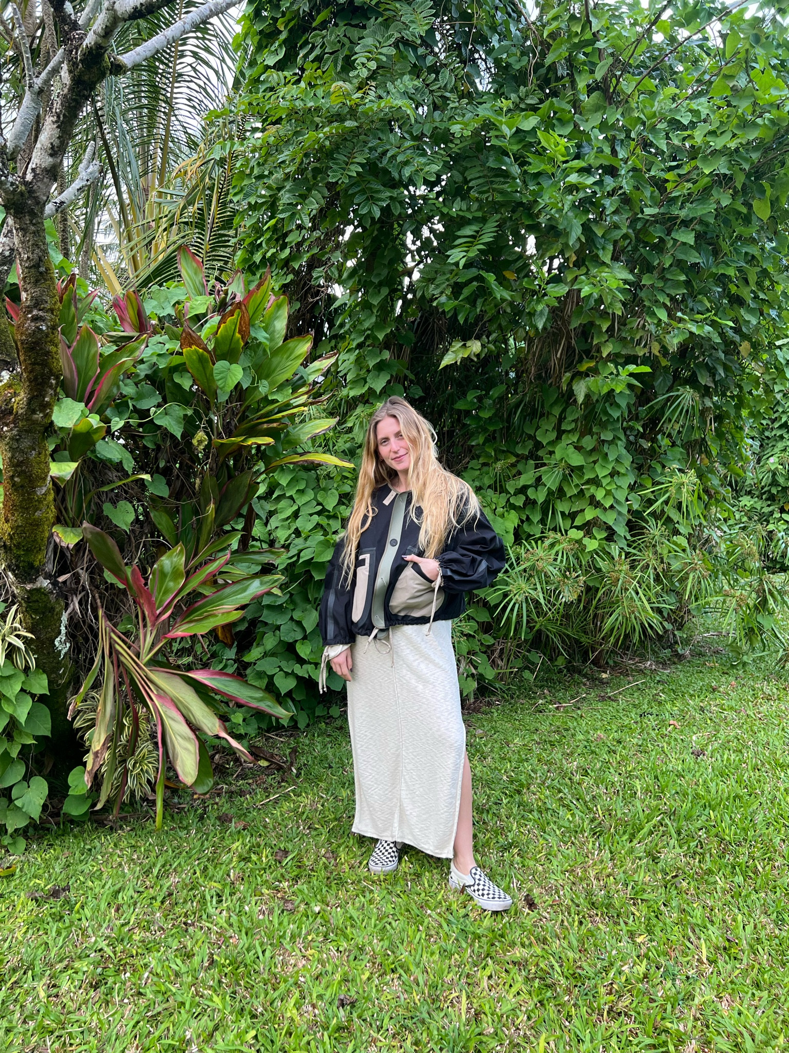 Nothing better than this dress from Free People with my checkered vans and my new favorite obsession the rain bomber from Marfa Stance. 😍😍 travel outfit on repeat 

#LTKSeasonal #LTKtravel #LTKstyletip