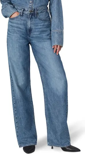 rag & bone Featherweight Logan Wide Leg Jeans in River at Nordstrom, Size 30 | Nordstrom