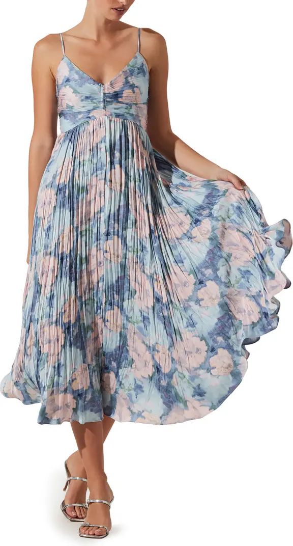 ASTR the Label Maeve Floral Midi Sundress | Nordstrom | Nordstrom