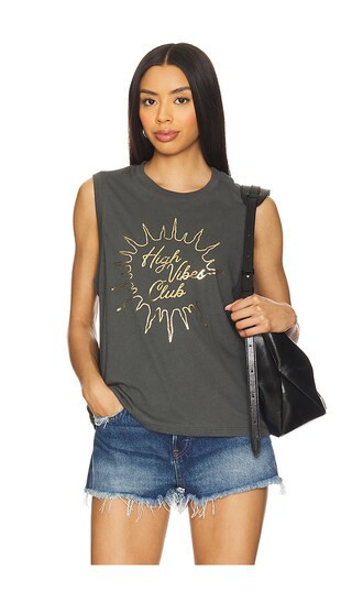 Spiritual Gangster High Vibes Bowery Tank Top in Grey. - size S | Revolve Clothing (Global)