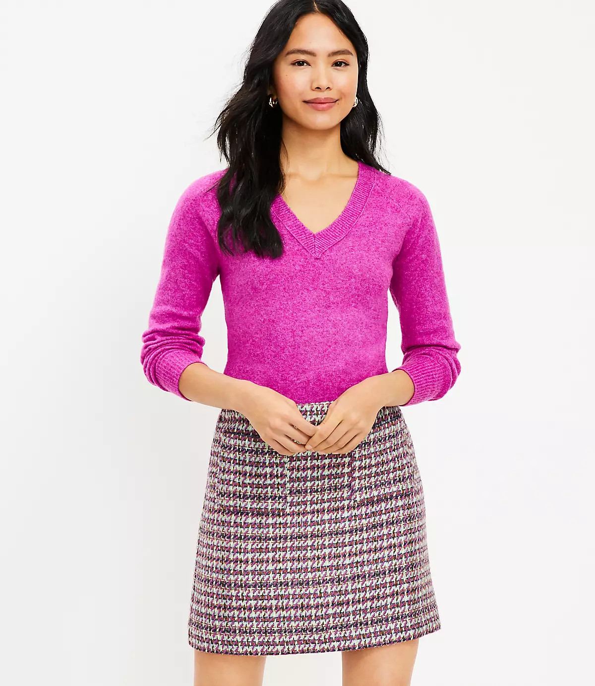 Relaxed V-Neck Sweater | LOFT | LOFT