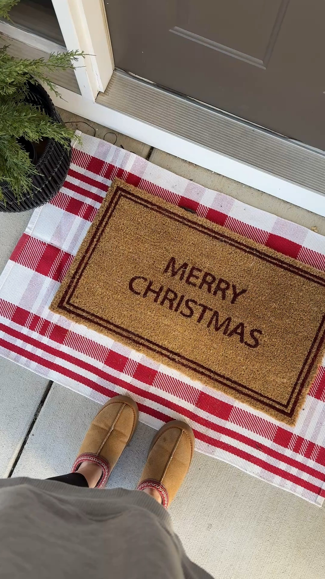 Outdoor door mat and layering rug. 

#LTKHoliday #LTKSeasonal #LTKHome