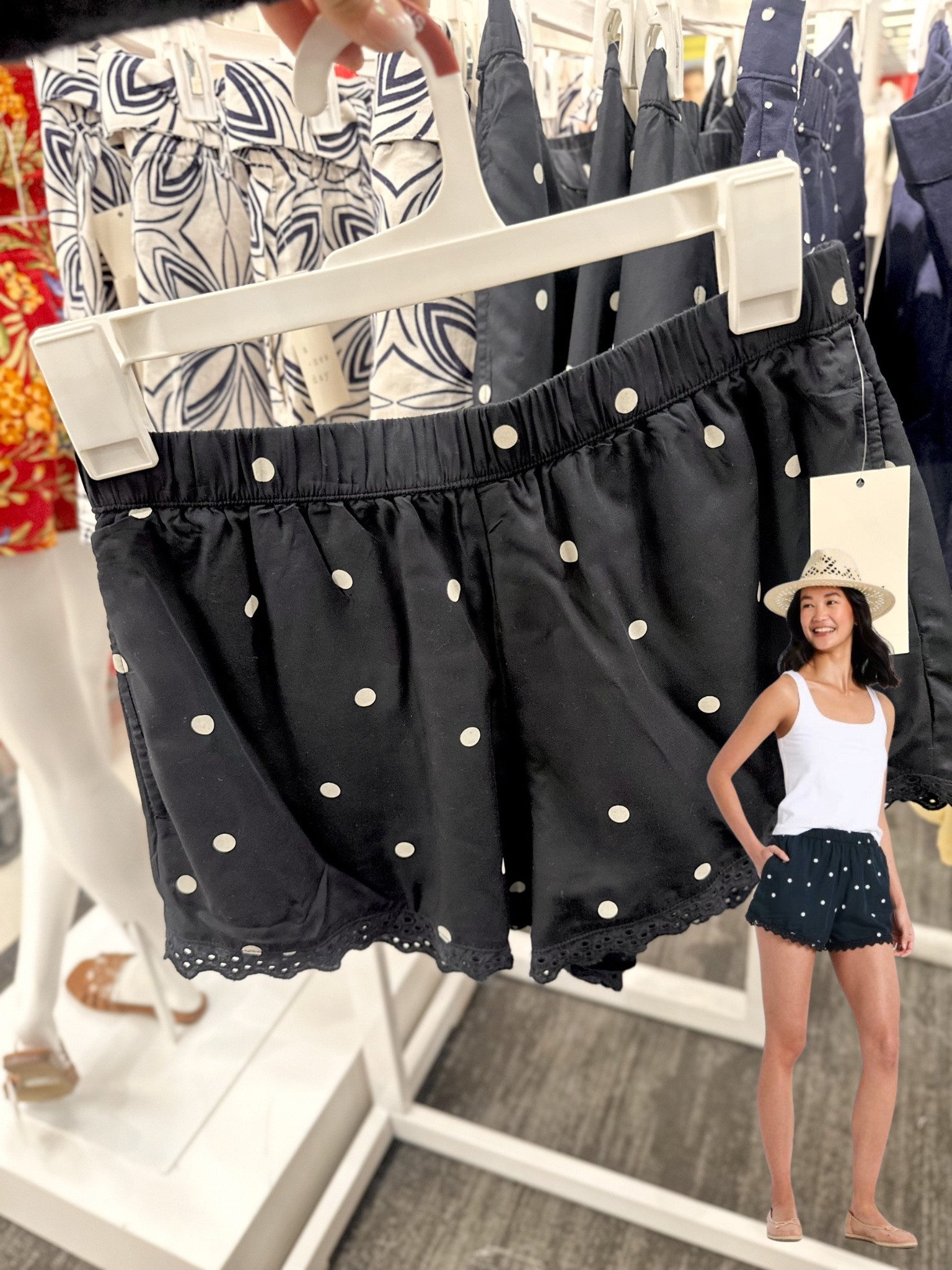 Lace trim shorts 

#LTKgrwm #LTKootd #LTKTravel